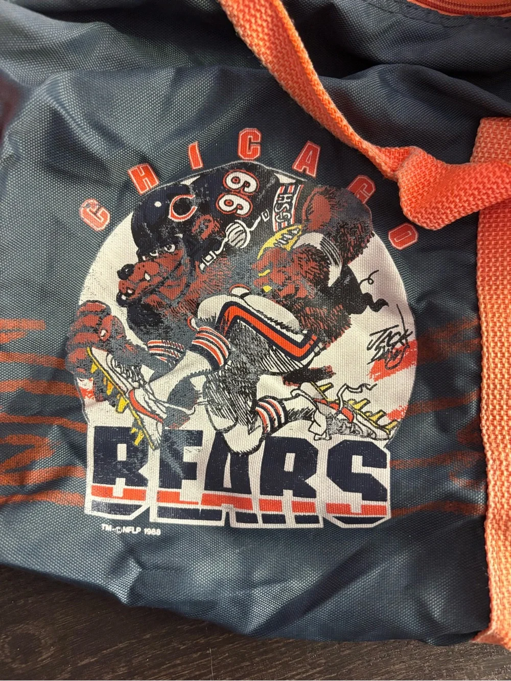 RARE Vintage 1988 Chicago Bears Duffel Bag